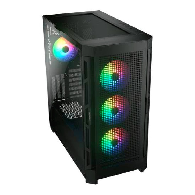 Case Gaming Cougar Duoface Pro RGB Media Torre Vidrio Templado E-ATX Negro (Sin Fuente)