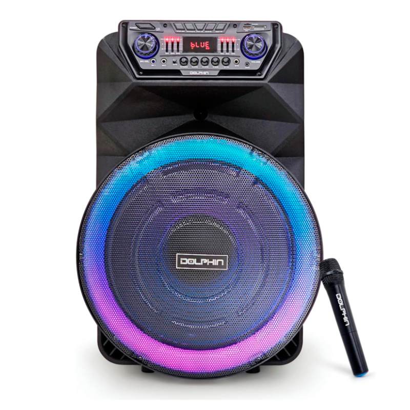 Bocina Bluetooth Dolphin SP-18RBT Party Speaker 18" 4500W Negro