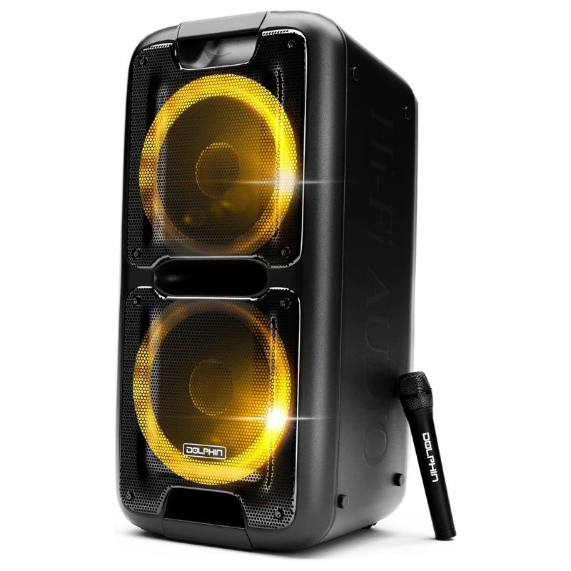 Bocina Bluetooth SP-2100RBT Party Speaker Dual 10” Bluetooth 3400W Negro