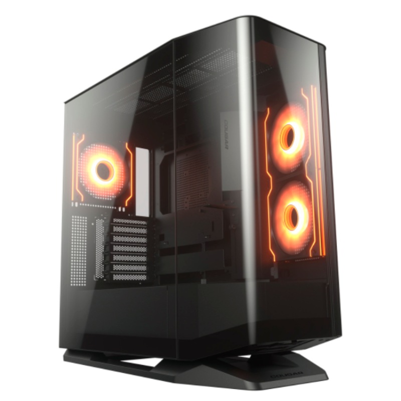 Case Gaming Cougar FV270 RGB Media Torre Malla E-ATX Negro (Sin Fuente)