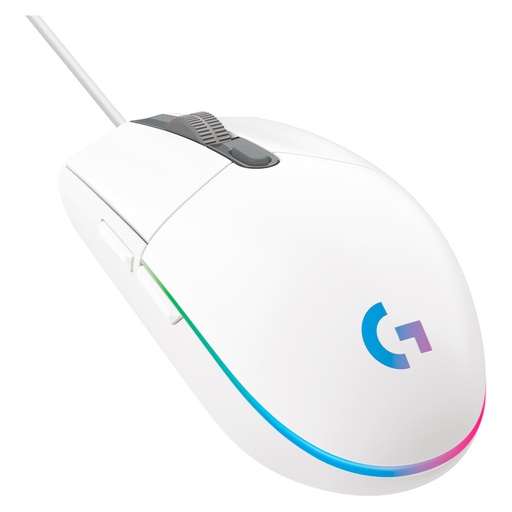 [910-005791] Mouse Gaming Alámbrico Logitech G203 LIGHTSYNC Blanco 8000DPI 6 Botones