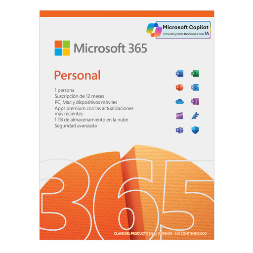 [QQ2-00008TP] Licencia de Microsoft 365 Personal ESD 1 Año ***FISICA***