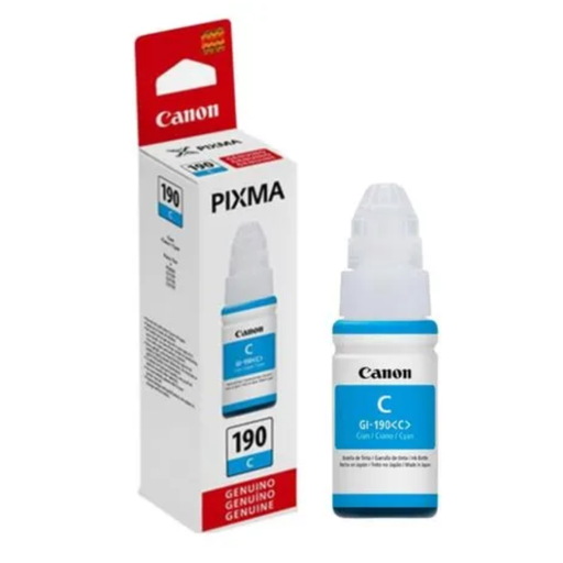 [0668C001] Botella de Tinta Canon GI-190C Cian 70ml