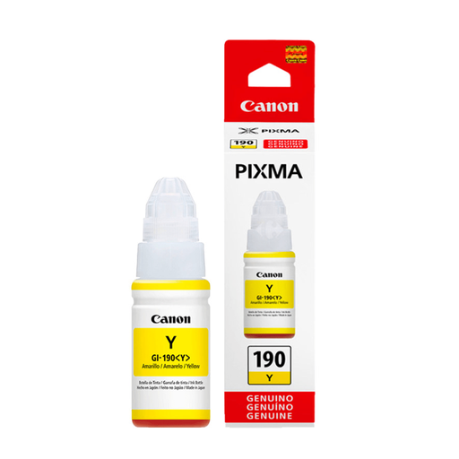 [0670C001] Botella de Tinta Canon GI-190Y Amarillo 70ml