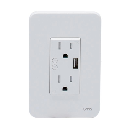 [VTA-84626] Tomacorriente de Pared Inteligente VTA+ Link IOT Smart Home Wi-Fi