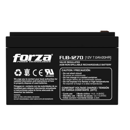 [FUB-1270] Batería para UPS Forza FUB-1270 7Ah 12v