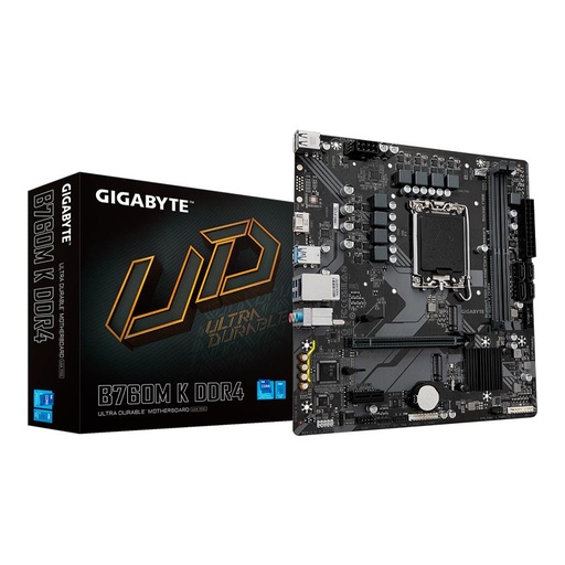 [B760M K DDR4] Motherboard Gigabyte B760M K LGA1700 12th, 13th y 14th Gen 2xDDR4 Micro-ATX
