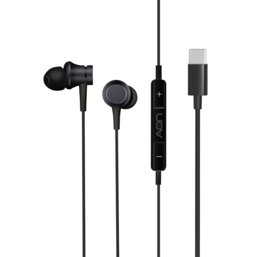 [AO-EP-1002] Audífonos In-ear AON Boom Buds USB-C con Micrófono Negro