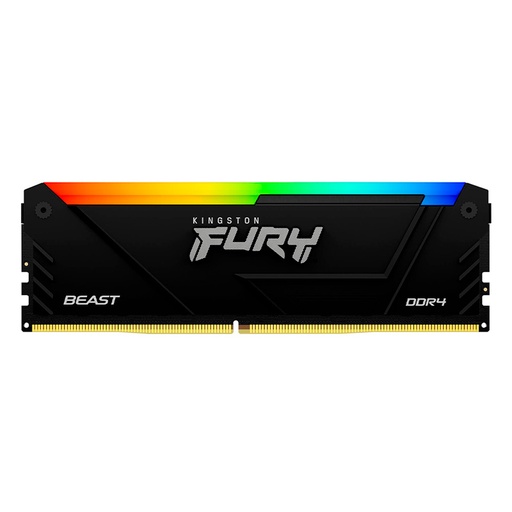 [KF432C16BB2A/8] Memoria RAM DDR4 DIMM 8GB Kingston Fury Beast RGB 3200MHz CL16
