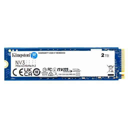 [SNV3S/2000G] Unidad SSD M.2 2280 2TB Kingston NV3 PCIe NVMe 6000Mbps