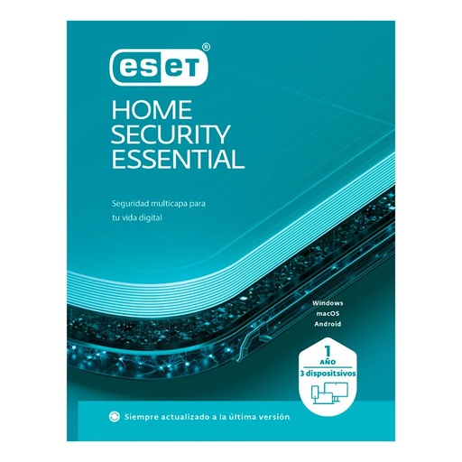 [EHSE-BX1-3D] Licencia ESET Home Security Essential 3 dispositivos 1 Año ESD ***FÍSICA***