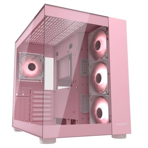 [385KA10.0005] Case Gaming Cougar FV150 RGB Media Torre Rosa (Sin Fuente)