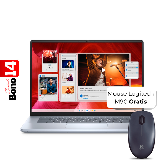 [USEICHBTS7640HCRH] Laptop Dell Inspiron 7640 16" Ultra Core 9 185H 16GB RAM 512GB SSD W11 Home Gris Claro Teclado Inglés