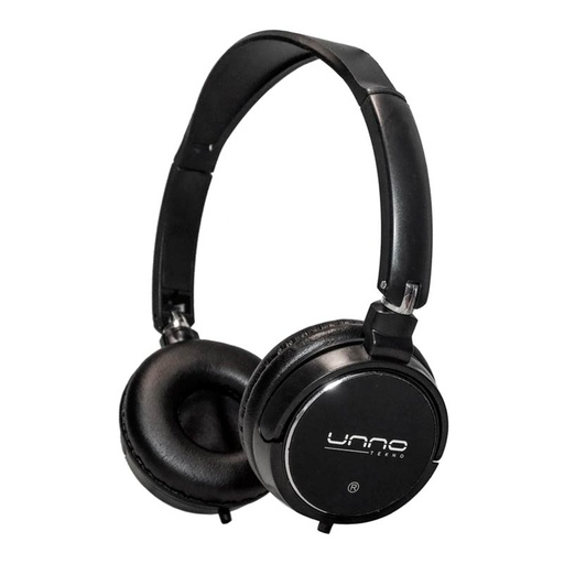 [HS7308BK] Audífonos Tipo Headset Unno Tekno HS7308BK 3.5mm Sonic Negro