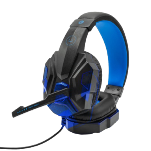 [HS7230BL] Audífonos Tipo Headset Unno Tekno HS7230BL USB Brave con Micrófono Negro-Azul