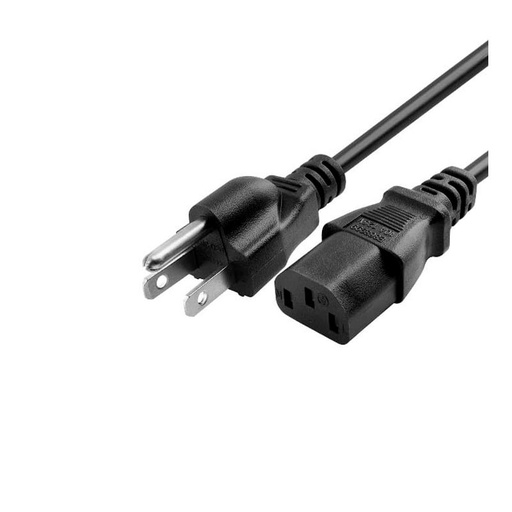 [CB4001BK] Cable de Poder CA Unno Tekno CB4001BK 6ft Negro