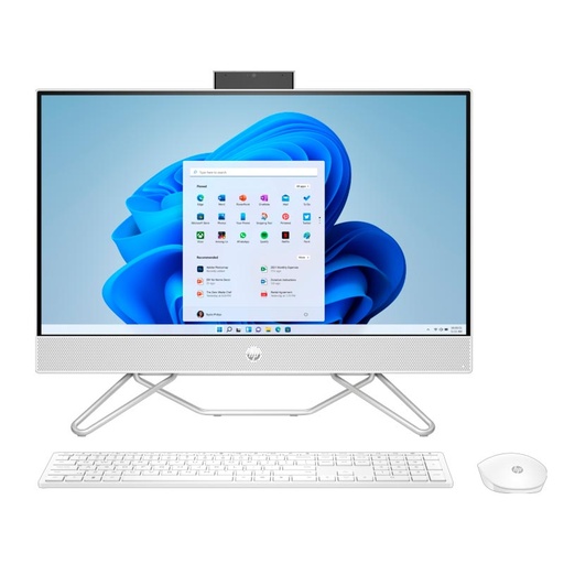 [A1UM9LA#ABM] Computadora HP AIO 24-cb1025la 23.8" i5-1235U 8GB RAM 512GB SSD Blanco W11 Home