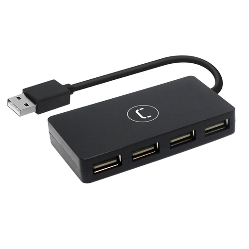 [HB1008BK] Hub Unno Tekno 4 Puertos USB 2.0 Negro