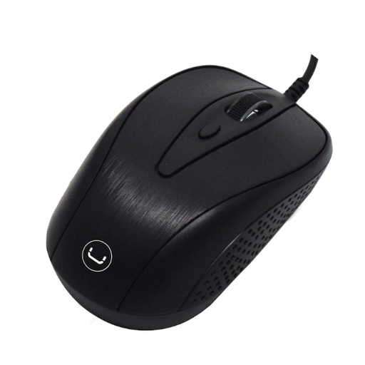 [MS6513BK] Mouse Alámbrico Unno Tekno Trek 1600DPI Negro
