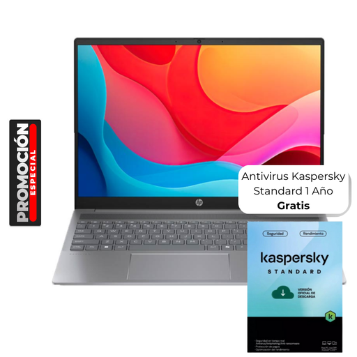 [9J546UA#ABA] Laptop HP Pavilion 16" Ryzen 7-8840U AI 8GB RAM 512GB SSD W11 Home Plateado Teclado Inglés