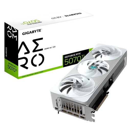 [GV-N507TAERO OC-16GD] Tarjeta de Video 16GB GDDR7 Gigabyte GeForce RTX 5070 Ti Aero OC DP HDMI PCIe 5.0