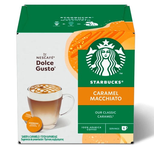[12552946] Cápsulas Starbucks Caramel Macchiato para Nescafé Dolce Gusto
