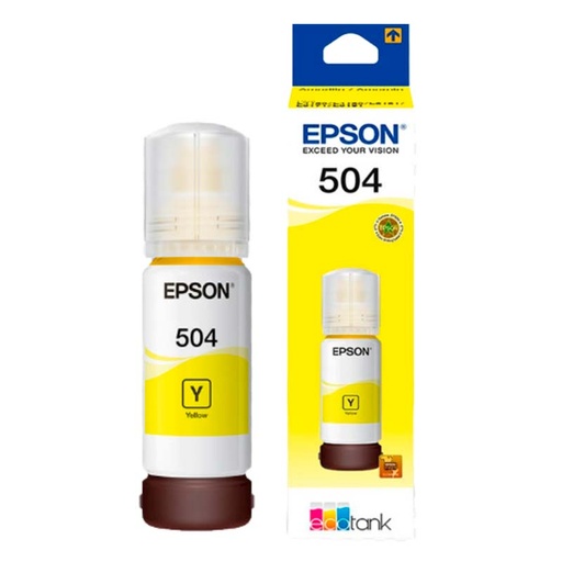 [T504420-AL] Botella de Tinta Epson T504 Amarillo 70ml