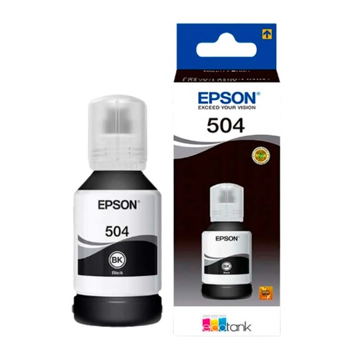 [T504120-AL] Botella de Tinta Epson T504 Negro 127ml