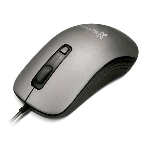 [KMO-111] Mouse Alámbrico Klip Xtreme Shadow Óptico 1600DPI Gris