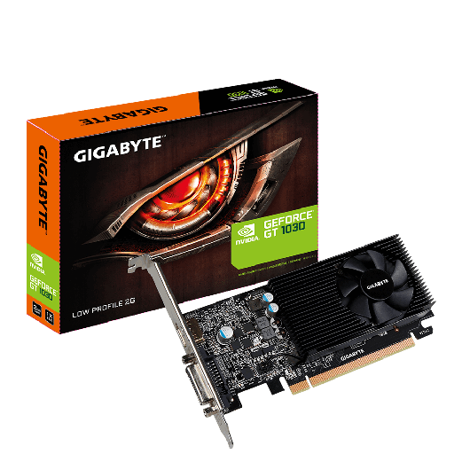[GV-N1030D4-2GL] Tarjeta de Vídeo 2GB DDR4 Gigabyte GeForce GT 1030 Low Profile D4 2G DVI-D HDMI PCIe 3.0